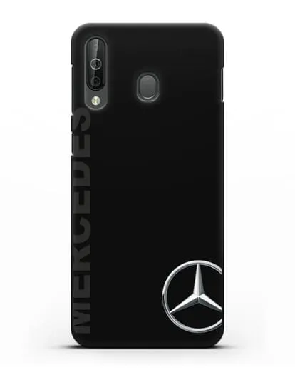 Чехол с надписью Mercedes и логотипом силиконовый для Samsung Galaxy A40s [SM-A507FN]