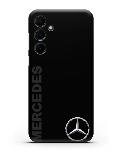 Чехол с надписью Mercedes и логотипом силиконовый для Samsung Galaxy A55 [SM-A556]