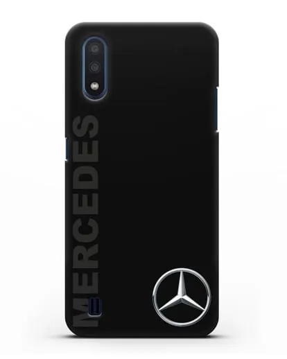 Чехол с надписью Mercedes и логотипом силиконовый для Samsung Galaxy M01 [SM-M015F]