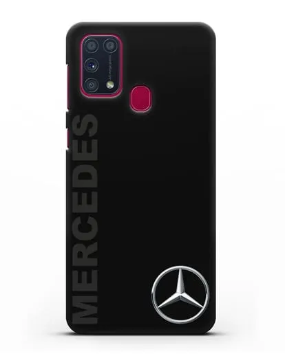 Чехол с надписью Mercedes и логотипом силиконовый для Samsung Galaxy M31 [SM-M315F]