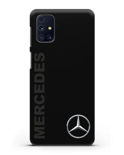 Чехол с надписью Mercedes и логотипом силиконовый для Samsung Galaxy M51 [SM-M515F]