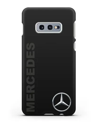 Чехол с надписью Mercedes и логотипом силиконовый для Samsung Galaxy S10e [SM-G970F]