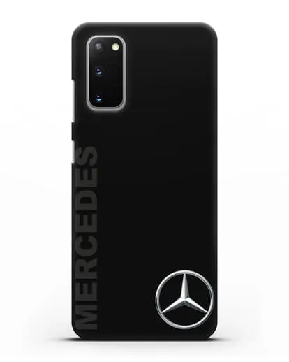 Чехол с надписью Mercedes и логотипом силиконовый для Samsung Galaxy S20 [SM-G980F]