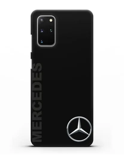 Чехол с надписью Mercedes и логотипом силиконовый для Samsung Galaxy S20 Plus [SM-G985F]