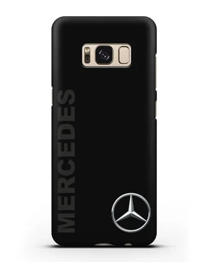 Чехол с надписью Mercedes и логотипом силиконовый для Samsung Galaxy S8 [SM-950F]