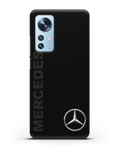 Чехол с надписью Mercedes и логотипом силиконовый для Xiaomi 12 Lite