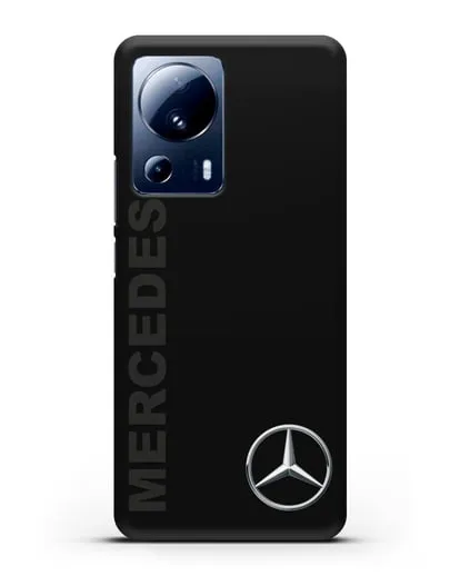 Чехол с надписью Mercedes и логотипом силиконовый для Xiaomi 13 Lite