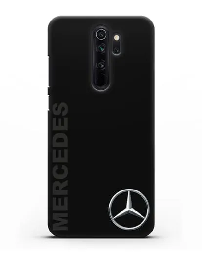 Чехол с надписью Mercedes и логотипом силиконовый для Xiaomi Redmi Note 8 Pro