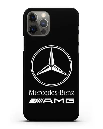 Чехол с логотипом Mercedes Benz AMG силиконовый для iPhone 12 Pro