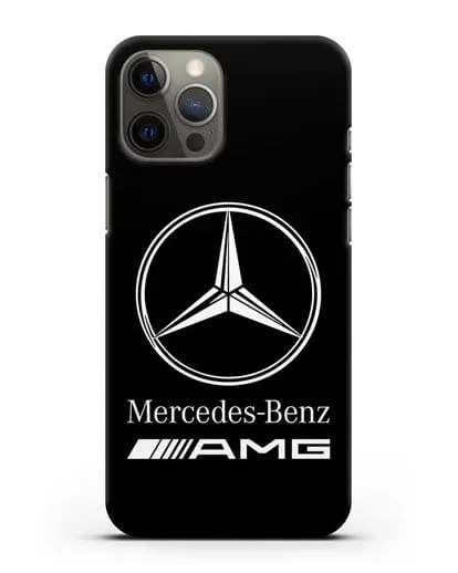 Чехол с логотипом Mercedes Benz AMG силиконовый для iPhone 12 Pro Max