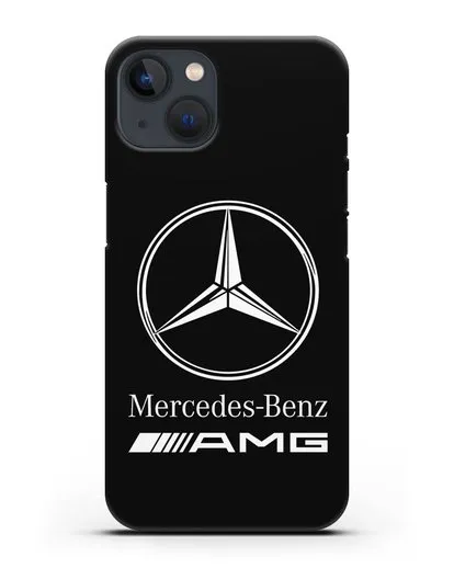 Чехол с логотипом Mercedes Benz AMG силиконовый для iPhone 13