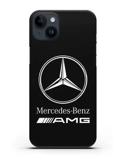 Чехол с логотипом Mercedes Benz AMG силиконовый для iPhone 14 Plus