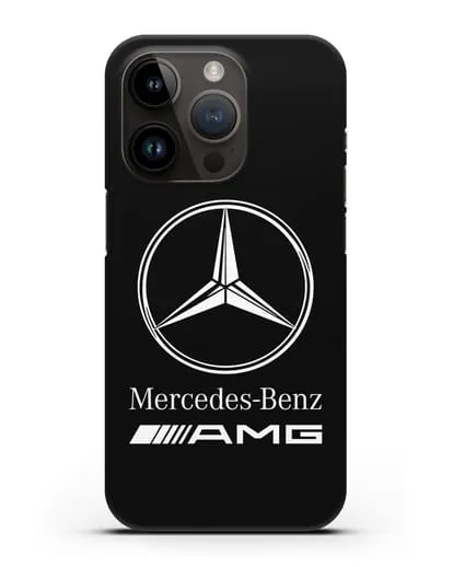 Чехол с логотипом Mercedes Benz AMG силиконовый для iPhone 14 Pro