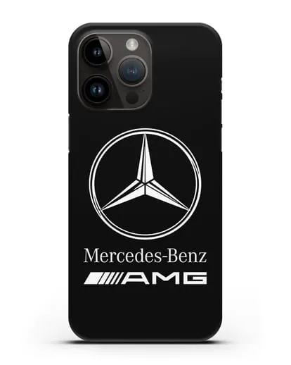 Чехол с логотипом Mercedes Benz AMG силиконовый для iPhone 14 Pro Max
