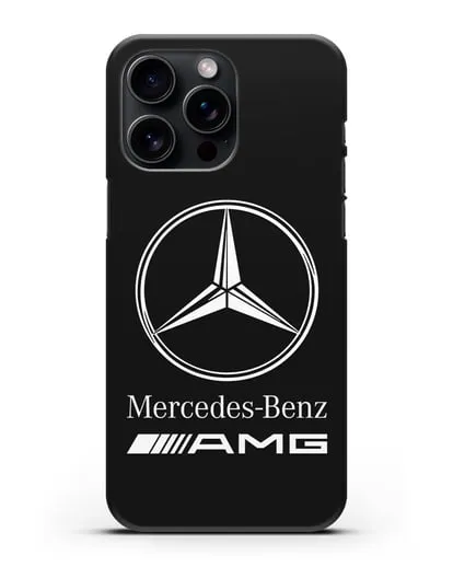 Чехол с логотипом Mercedes Benz AMG силиконовый для iPhone 15 Pro Max