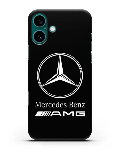 Чехол с логотипом Mercedes Benz AMG силиконовый для iPhone 16 Plus