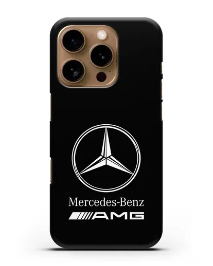 Чехол с логотипом Mercedes Benz AMG силиконовый для iPhone 16 Pro