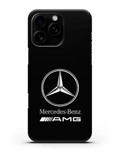 Чехол с логотипом Mercedes Benz AMG силиконовый для iPhone 16 Pro Max
