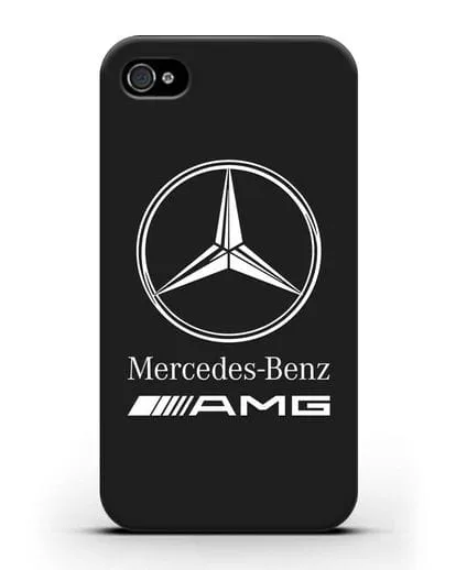 Чехол с логотипом Mercedes Benz AMG силиконовый для iPhone 4/4s