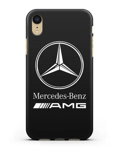 Чехол с логотипом Mercedes Benz AMG силиконовый для iPhone XR