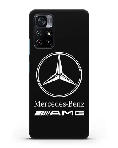 Чехол с логотипом Mercedes Benz AMG силиконовый для Xiaomi Poco M4 Pro 5G