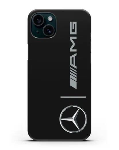 Чехол Мерседес Бенц АМГ силиконовый для iPhone 15 Plus