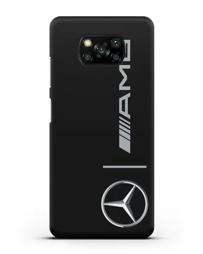 Чехол Мерседес Бенц АМГ силиконовый для Xiaomi Poco X3