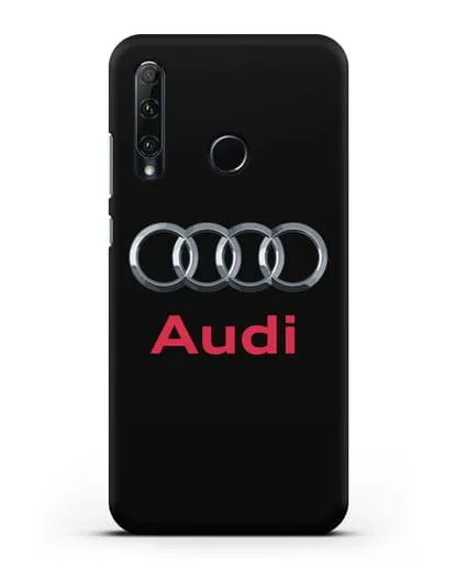 Чехол с логотипом Audi силиконовый для Honor 20e