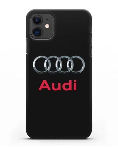 Чехол с логотипом Audi силиконовый для iPhone 11