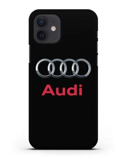 Чехол с логотипом Audi силиконовый для iPhone 12