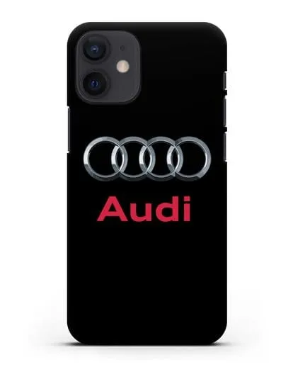 Чехол с логотипом Audi силиконовый для iPhone 12 mini