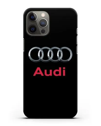 Чехол с логотипом Audi силиконовый для iPhone 12 Pro Max
