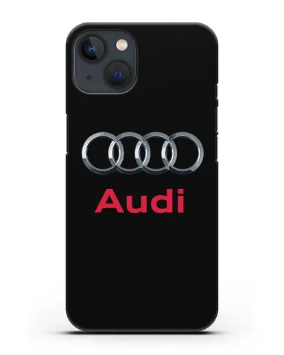 Чехол с логотипом Audi силиконовый для iPhone 13 Mini
