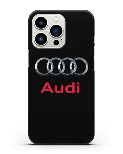 Чехол с логотипом Audi силиконовый для iPhone 13 Pro
