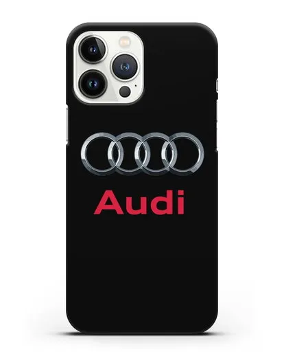 Чехол с логотипом Audi силиконовый для iPhone 13 Pro Max