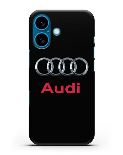 Чехол с логотипом Audi силиконовый для iPhone 16