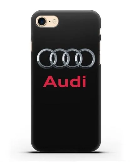 Чехол с логотипом Audi силиконовый для iPhone 7