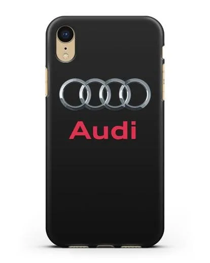 Чехол с логотипом Audi силиконовый для iPhone XR