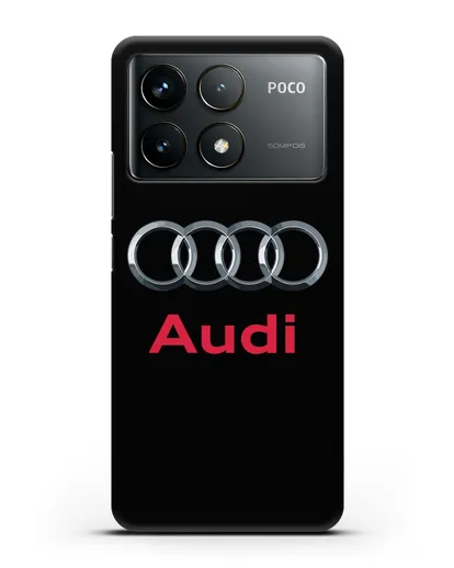 Чехол с логотипом Audi силиконовый для Xiaomi Poco F6 Pro