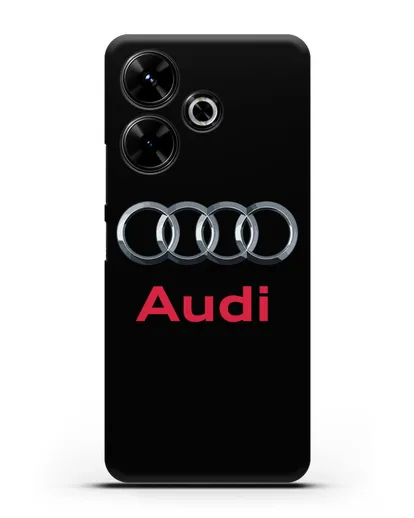 Чехол с логотипом Audi силиконовый для Xiaomi Poco M6