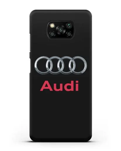 Чехол с логотипом Audi силиконовый для Xiaomi Poco X3