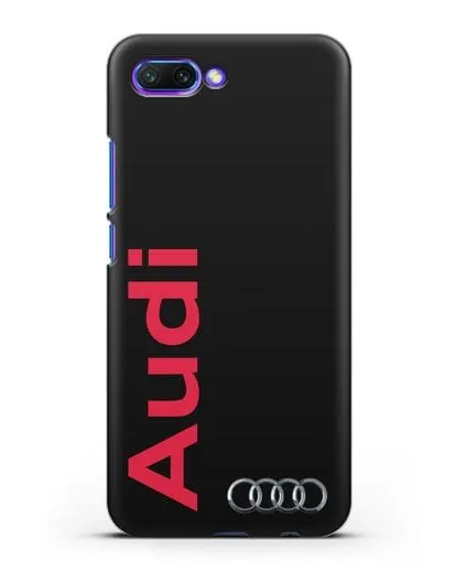 Чехол с надписью Audi и логотипом силиконовый для Honor 10