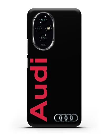 Чехол с надписью Audi и логотипом силиконовый для Honor 200