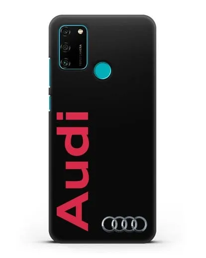 Чехол с надписью Audi и логотипом силиконовый для Honor 9A