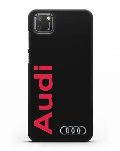 Чехол с надписью Audi и логотипом силиконовый для Honor 9S