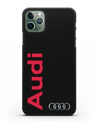 Чехол с надписью Audi и логотипом силиконовый для iPhone 11 Pro