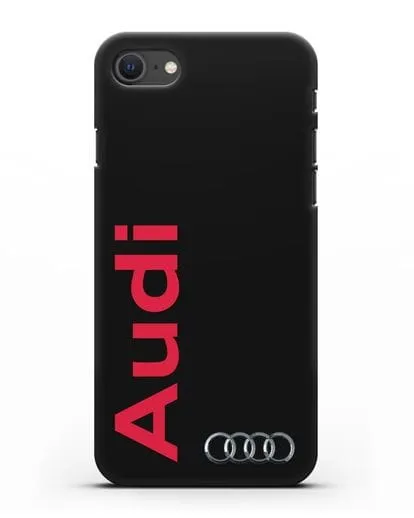 Чехол с надписью Audi и логотипом силиконовый для iPhone SE 2020