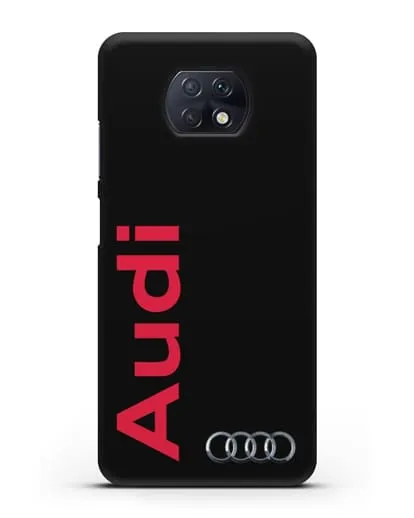Чехол с надписью Audi и логотипом силиконовый для Xiaomi Redmi Note 9T