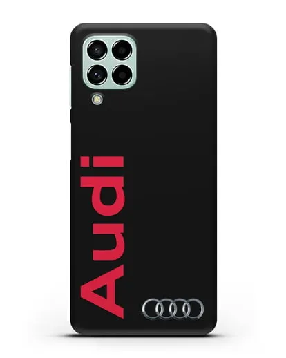 Чехол с надписью Audi и логотипом силиконовый для Samsung Galaxy M53 [SM-M536]