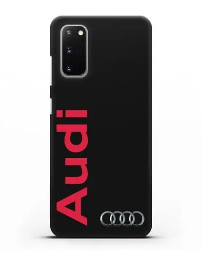 Чехол с надписью Audi и логотипом силиконовый для Samsung Galaxy S20 [SM-G980F]